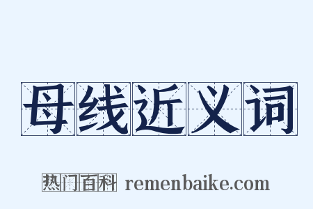 母线近义词是什么意思的图片